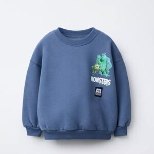 Zara Blue Monsters Inc Sweatshirt Size 6 Nwt